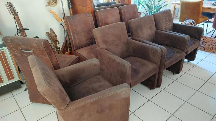 2 sets (eet) kamerstoelen, Huis en Inrichting, Stoelen, Gebruikt, Vijf, Zes of meer stoelen, Stof, Ophalen