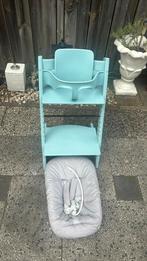 Stokke tripp trapp nieuw model met babyset en newborn, Kinderen en Baby's, Kinderstoelen, Ophalen, Zo goed als nieuw, Meegroeistoel