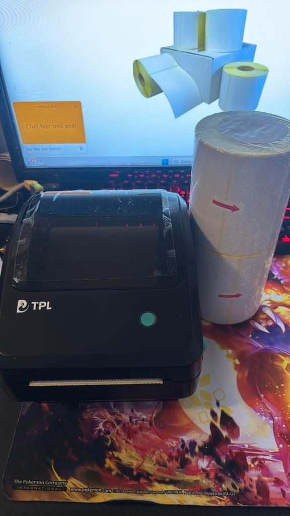 TPL EL1180 Label Printer (Post NL) + 2,5 rollen labels, Computers en Software, Labelprinters, Zo goed als nieuw, Qwerty, Etiket