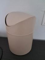 HEMA Prullenbakje - Zand Beige - 1 Liter, Ophalen, Kunststof, Zo goed als nieuw, Minder dan 10 liter