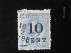 Nico Suriname 32a gestempeld + certificaat 1898, Ophalen of Verzenden, Gestempeld