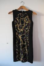 Black pattern dress (H&M), Gedragen, Maat 34 (XS) of kleiner, H&M, Ophalen of Verzenden