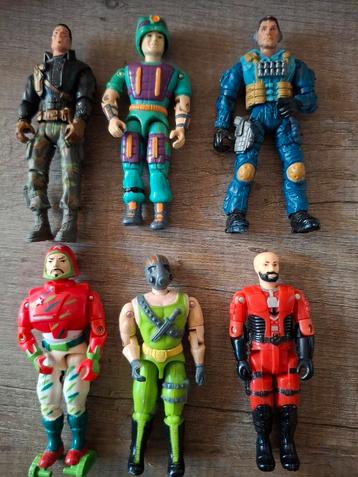 6 Gijoe achtige poppetjes  beschikbaar voor biedingen