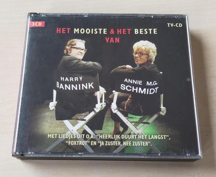 Het Mooiste & Het Beste van Annie MG Schmidt Harry Bannink, Cd's en Dvd's, Cd's | Nederlandstalig, Gebruikt, Levenslied of Smartlap