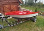 Polyester opknap bootje met trailer, Watersport en Boten, Ophalen, Gebruikt, Overige typen, Motorboot