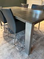 Eettafel met 4 stoelen - Sanders Meubelstad, Huis en Inrichting, Tafels | Eettafels, Ophalen, Gebruikt, 100 tot 150 cm, Vier personen