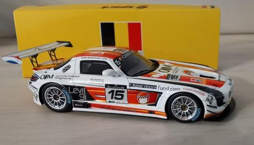 Mercedes-Benz SLS AMG #15 24h Spa 2011 Mike Hezemans, Hobby en Vrije tijd, Modelauto's | 1:43, Zo goed als nieuw, Auto, MiniChamps