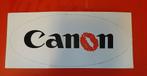 Vintage grotere sticker Canon fototoestel camera logo merk, Verzamelen, Stickers, Ophalen of Verzenden, Zo goed als nieuw, Overige typen