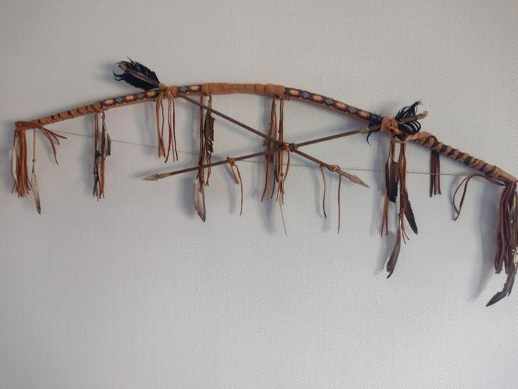 Handgemaakte Native American Pijl en boog, Verzamelen, Overige Verzamelen, Zo goed als nieuw, Ophalen