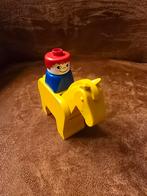 Vintage Lego Duplo Paard met Figuur, Ophalen of Verzenden, Gebruikt, Losse stenen, Duplo