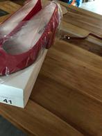 Rode pumps met blokhak - maat 41, Ophalen of Verzenden, Zo goed als nieuw, Rood, Pumps