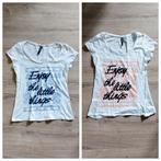 2x t-shirt maat M, samen 2,50, Maat 38/40 (M), Ophalen of Verzenden, Colours of the World, Wit