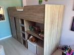 Hoogslaper met bureau, kast, lades & speelhoek, Ophalen, Gebruikt, 70 tot 85 cm, Hoogslaper of Stapelbed