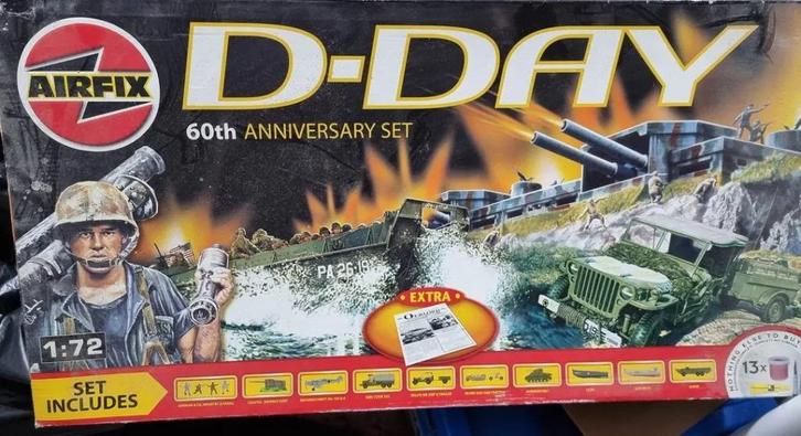 D Day 60th anniversary code Overlord set(airfix), Hobby en Vrije tijd, Modelbouw | Figuren en Diorama's, Zo goed als nieuw, Figuur of Figuren