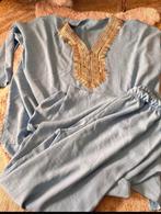 Zomer setje blouse en broek, Ophalen of Verzenden, Zo goed als nieuw, Maat 42/44 (L), Blauw
