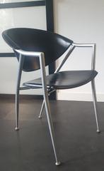 6 Eetkamerstoelen.  Italiaans design., Huis en Inrichting, Stoelen, Ophalen, Gebruikt, Zwart, Design italiaans