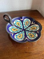 Decoratief Plazuid Gouds Plateel Schaaltje Dobo 1929 + label, Ophalen