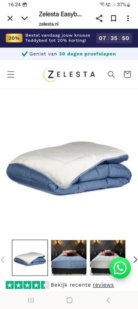 Zalesta dekbedden, Huis en Inrichting, Slaapkamer | Beddengoed, Zo goed als nieuw, Deken of Dekbed, Eenpersoons, Overige kleuren