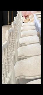 50 Witte Napoleon Stoelen te Huur, Ophalen of Verzenden, Wit