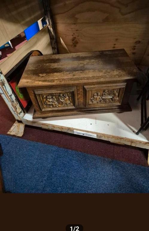 dekenkist, Huis en Inrichting, Woonaccessoires | Kisten, Gebruikt, Minder dan 50 cm, Ophalen