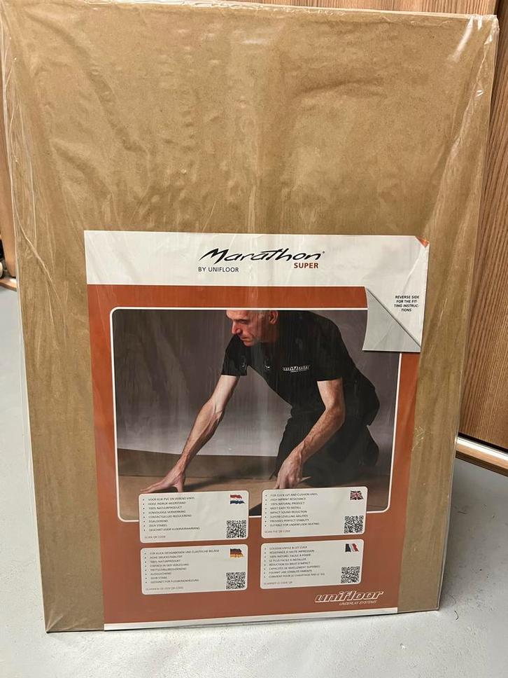 Unifloor Marathon Super Ondervloer PVC - 10 stuks, Doe-het-zelf en Verbouw, Vloerdelen en Plavuizen, Nieuw, Overige typen, Overige materialen
