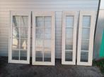 4 deuren met fasset glas, Ophalen, Gebruikt, Minder dan 75 cm, Deurkozijn