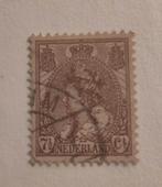 Postzegel Wilhelmina 7,5 cent, Postzegels en Munten, Ophalen of Verzenden, Gestempeld