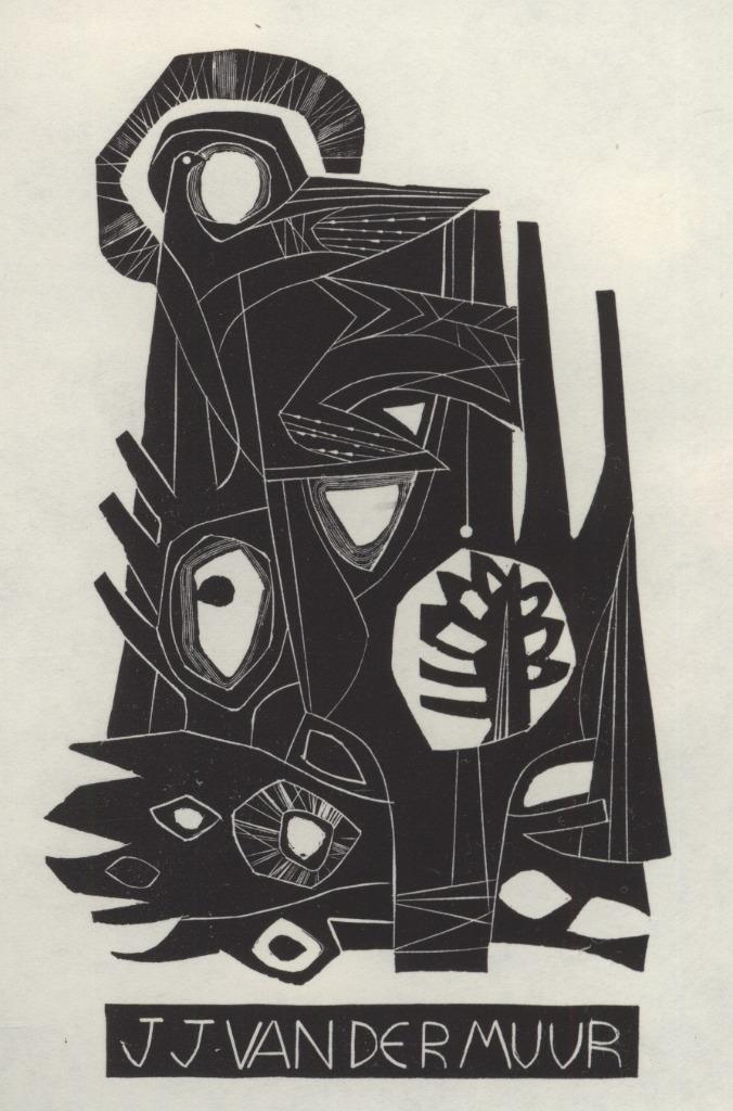 0006 Ex Libris Nederland : Jan van Doorn, z.j., Antiek en Kunst, Kunst | Etsen en Gravures, Verzenden