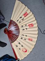 Chinese Waaier met Kalligrafie, Ophalen of Verzenden