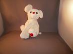 Nicotoy  muis/beer wit/geel rood hartje op poot cadeau tip, Kinderen en Baby's, Ophalen of Verzenden, Nieuw, Beer