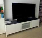 Ikea BESTÅ Tv-meubel, wit, 180x40x38 cm plus TV-beugel, Ophalen, Minder dan 100 cm, 25 tot 50 cm, Glas