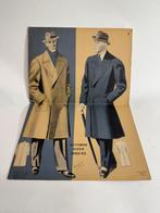 7 stuks unieke originele vintage heren mode posters jaren 50, Ophalen of Verzenden, Zo goed als nieuw, Reclamebord