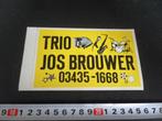 sticker wijk bij duurstede TRIO JOS BROUWER muziek, Ophalen, Zo goed als nieuw