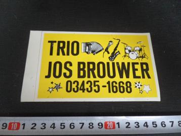 sticker wijk bij duurstede TRIO JOS BROUWER muziek beschikbaar voor biedingen