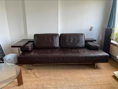 Leren Rolf Benz bank - choco / bruin - 250cm, Huis en Inrichting, Banken | Bankstellen, Gebruikt, Leer, Ophalen of Verzenden