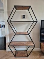 Industriële kast met mangohout., Huis en Inrichting, Kasten | Wandmeubels, Ophalen, Zo goed als nieuw, Minder dan 150 cm, 150 tot 200 cm