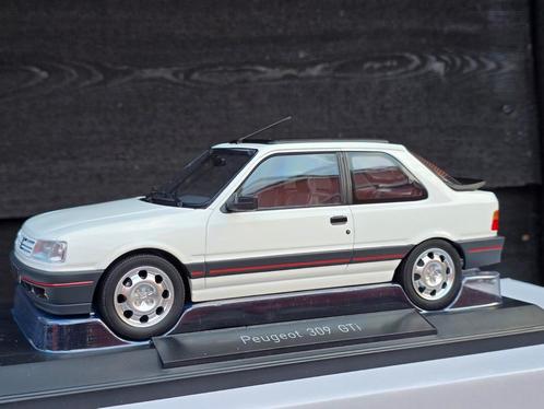 Peugeot 309 GTi - Wit - 1:18 Norev, Hobby en Vrije tijd, Modelauto's | 1:18, Nieuw, Auto, Norev, Ophalen of Verzenden