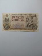 Oostenrijk 20 Schilling 1956, Ophalen of Verzenden, Overige landen
