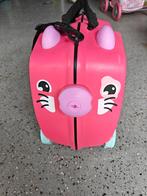 Kinderkoffer (kat?), kan als handbagage, Sieraden, Tassen en Uiterlijk, Koffers, Gebruikt, Hard kunststof, Slot, Minder dan 50 cm
