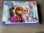 2 Puzzels van Frozen 50 stukjes + 104 stukjes, Ophalen of Verzenden, Meer dan 50 stukjes, Gebruikt