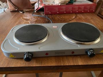 Elektrische 2-pits kookplaat - Ideaal voor kleine ruimtes! beschikbaar voor biedingen