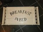 Ontbijt in bed dienblad - Hout, Antiek en Kunst, Antiek | Woonaccessoires, Ophalen