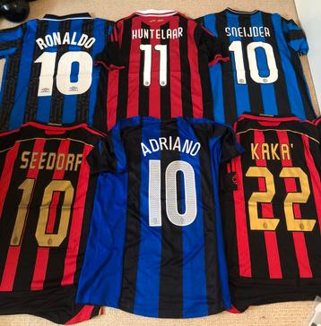Retro voetbalshirts AC Milan Inter Milan Maat M beschikbaar voor biedingen