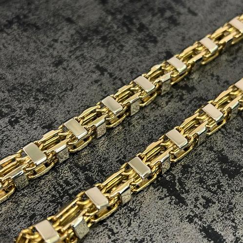 18k gouden magnum ketting schakel massief 200 gr, Sieraden, Tassen en Uiterlijk, Kettingen, Ophalen of Verzenden