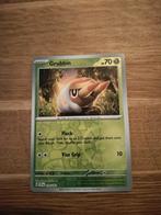 Grubbin, Reverse Holo - Temporal Forces 018/162, Ophalen, Zo goed als nieuw, Losse kaart, Foil