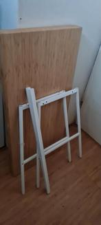 Ikea Bamboe Bureau Lillåsen, Huis en Inrichting, Tafels | Eettafels, Gebruikt, 50 tot 100 cm, Tot twee personen, Metaal