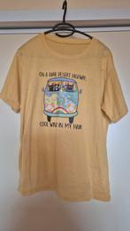 Geel T-shirt met kattenbus print, Maat 38/40 (M), Geel, Ophalen of Verzenden, Korte mouw