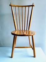 De Ster Geldermalsen pine houten stoelen (4), Huis en Inrichting, Stoelen, Ophalen, Jaren 60, Bruin, Vier