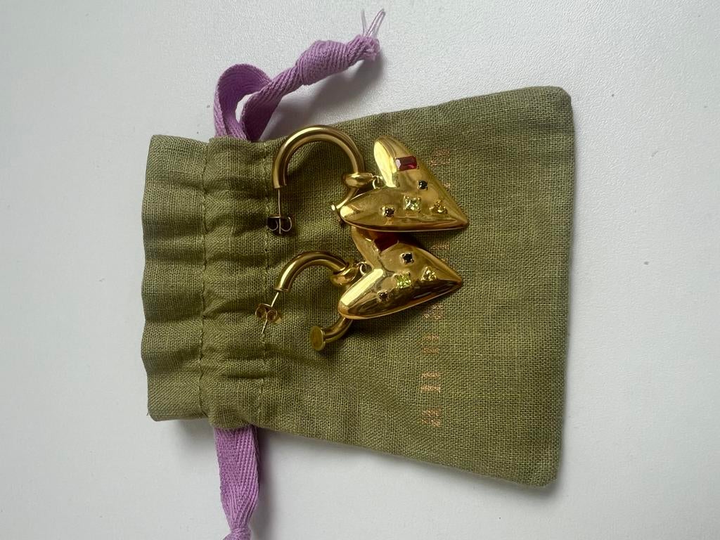 Anna + Nina Gouden Oorbellen - Nieuw, Hangers, Overige kleuren, Nieuw, Ophalen of Verzenden