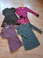 4x jurk jurkje lange mouw roze en groen 122 128, Ophalen of Verzenden, Gebruikt, Meisje, Jurk of Rok
